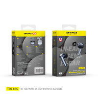 Fones de ouvido intra-auriculares/semi-intra-auriculares AWEI T90 com ENC