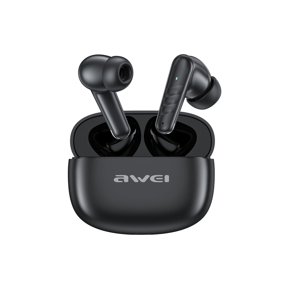 Fones de ouvido AWEI T88 ANC (TWS, baixa latência, cancelamento de ruído duplo com ENC)
