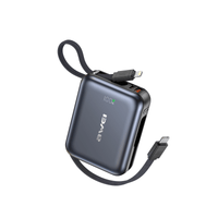 Power bank Awei C04 com carregamento incluso, 10000mAh