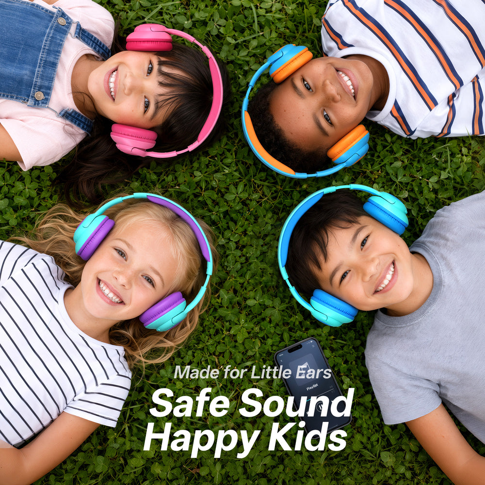 Headset sem fio infantil Awei AT51 (cancelamento de ruído, seguro e confortável)