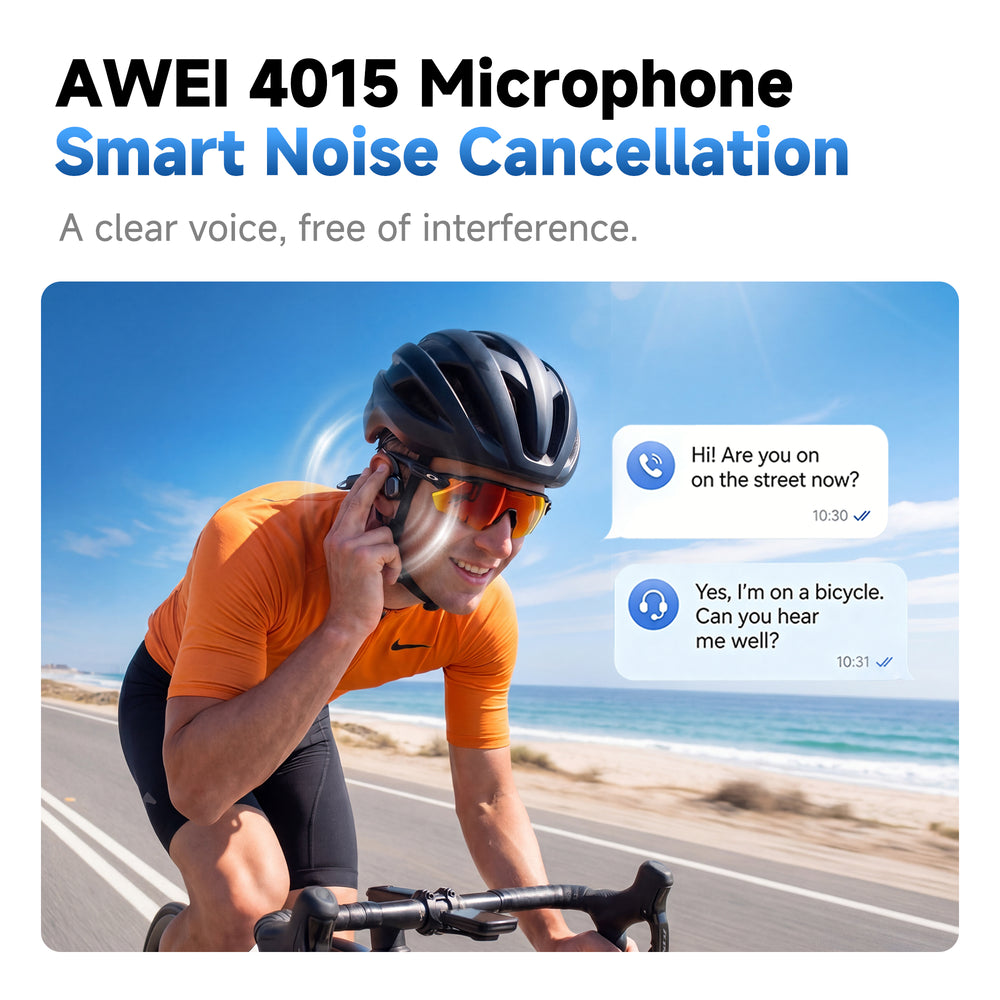Fone de ouvido Awei Aerorun S10 (à prova d'água IP67, semiaberto)