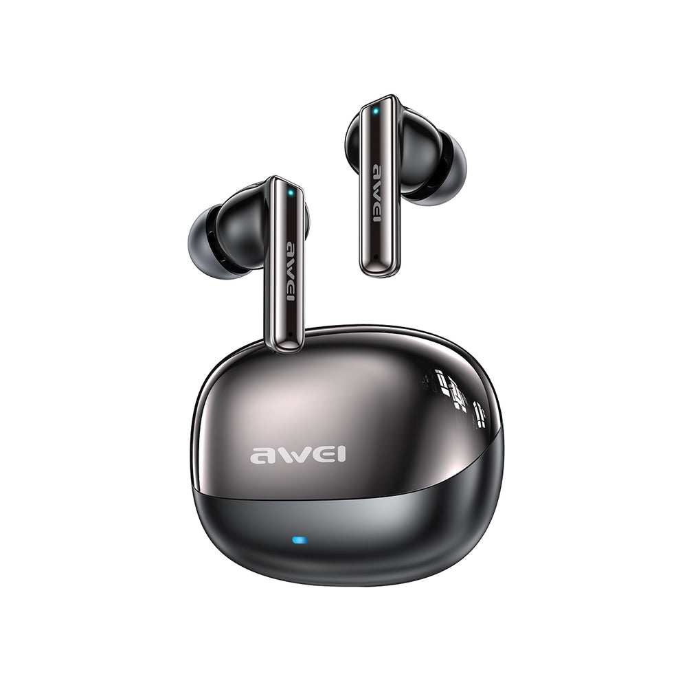 Fones de ouvido AWEI T88 ANC (TWS, baixa latência, cancelamento de ruído duplo com ENC)