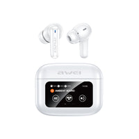Fone de ouvido Bluetooth AWEI T56ANC com tela colorida sensível ao toque