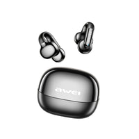 Fones de ouvido AWEI TZ30 (design OWS, clipe auricular, ENC com 2 microfones)