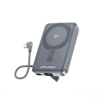 Power bank magnético Awei Qi2 de 35W e 10000mAh com MagX