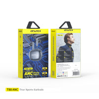 Fones de ouvido AWEI T88 ANC (TWS, baixa latência, cancelamento de ruído duplo com ENC)