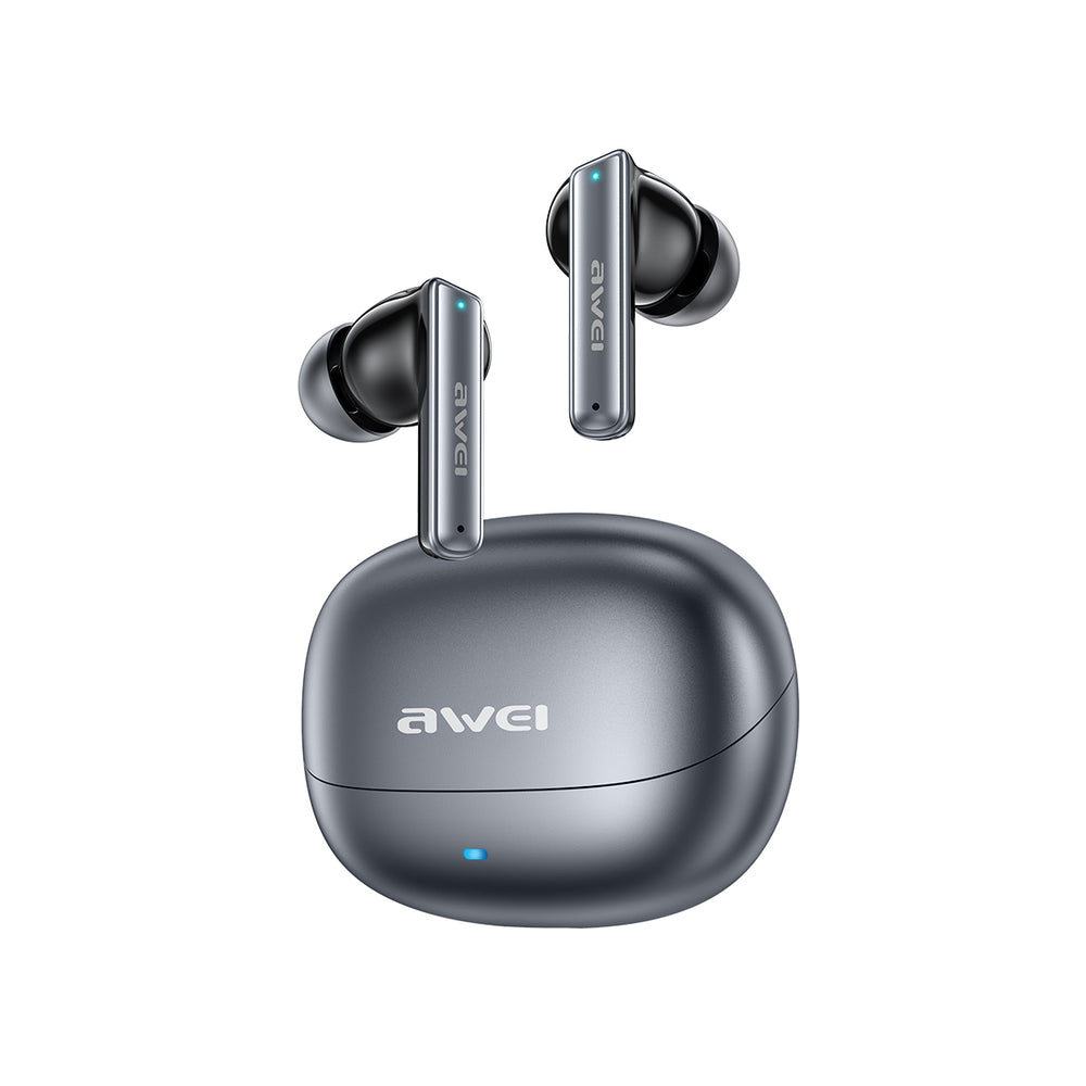 Fones de ouvido AWEI T88 ANC (TWS, baixa latência, cancelamento de ruído duplo com ENC)