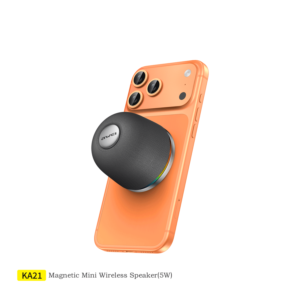 Mini caixa de som magnética ultracompacta Awei KA21