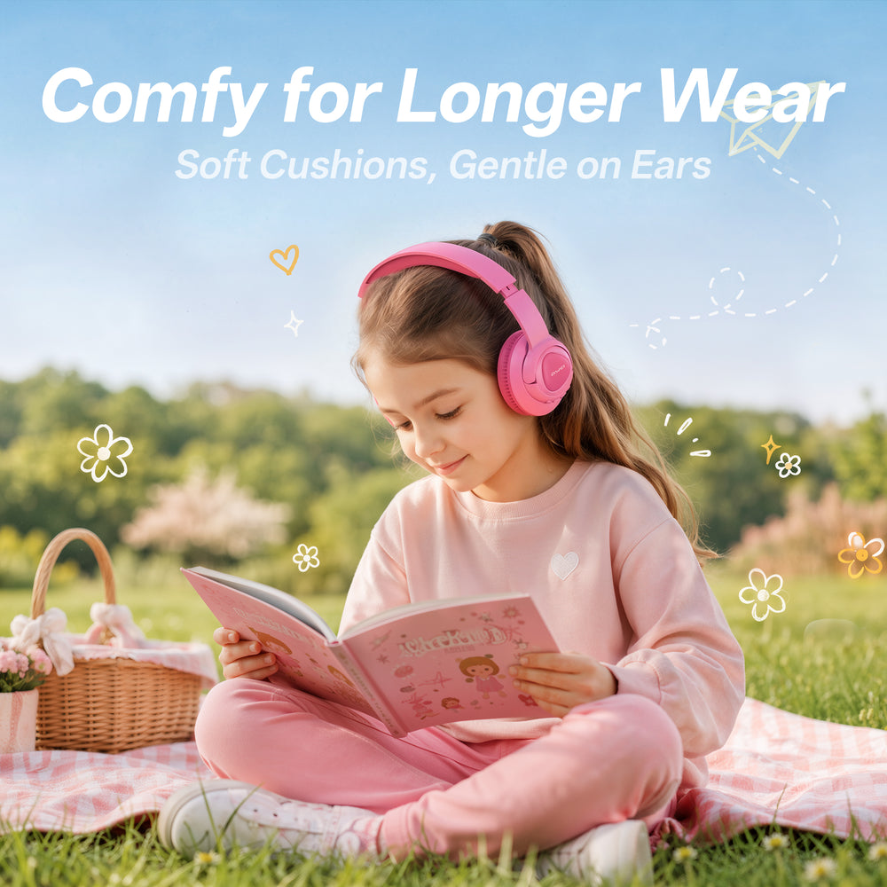 Headset sem fio infantil Awei AT51 (cancelamento de ruído, seguro e confortável)
