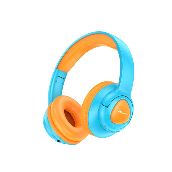 Headset sem fio infantil Awei AT51 (cancelamento de ruído, seguro e confortável)
