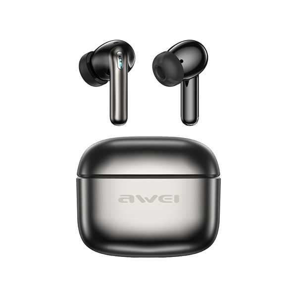 Fones de ouvido AWEI T88 ANC (TWS, baixa latência, cancelamento de ruído duplo com ENC)