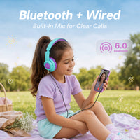 Headset sem fio infantil Awei AT51 (cancelamento de ruído, seguro e confortável)
