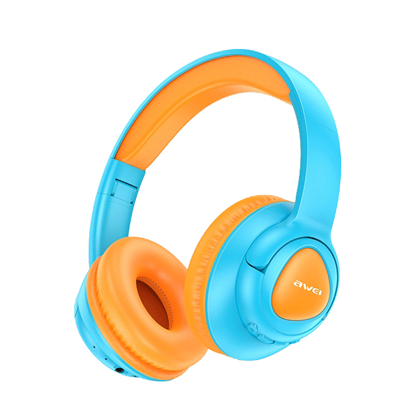Headset sem fio infantil Awei AT51 (cancelamento de ruído, seguro e confortável)