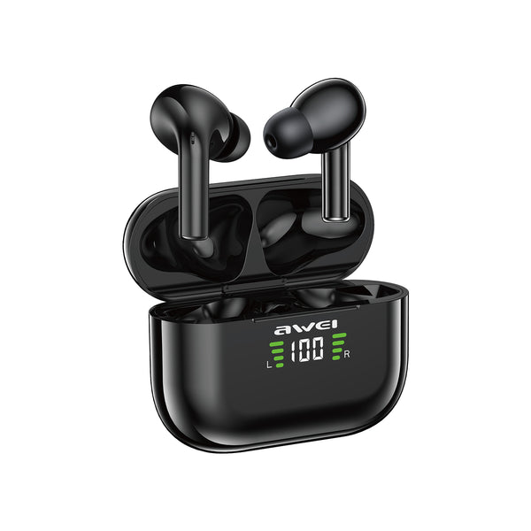 Fones de ouvido AWEI T88 ANC (TWS, baixa latência, cancelamento de ruído duplo com ENC)
