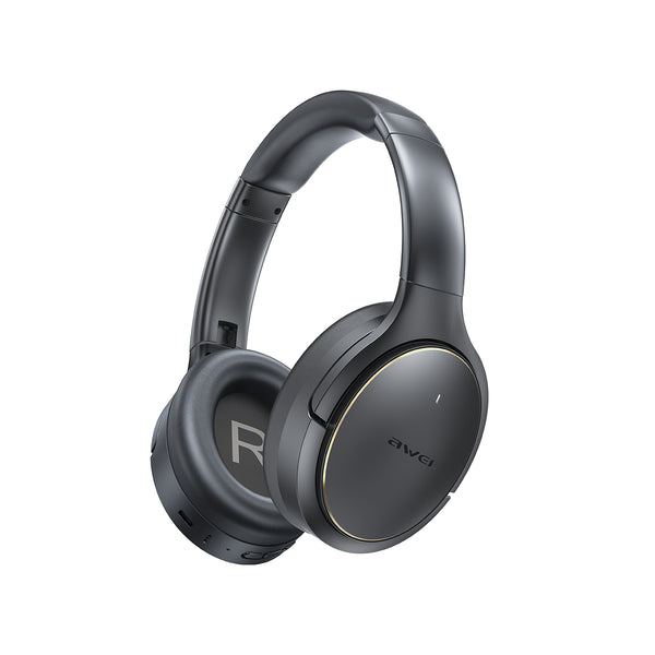 Fone de ouvido AWEI AT20 ANC (cancelamento ativo de ruído, conforto, 5 microfones)