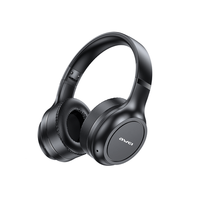 Fones de ouvido sem fio Awei AT5 com ANC (cancelamento ativo de ruído, chamadas com ENC, bateria de 50H)