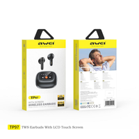 Fone de ouvido AWEI TP97 (tela sensível ao toque, áudio Hi-Fi sem perdas)