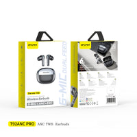Fone de ouvido AWEI T92 ANC Pro (áudio de alta qualidade, cancelamento ativo de ruído, chamadas nítidas)