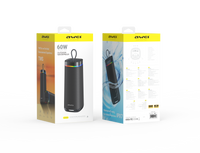 Caixa de som Awei KA66 (portátil para uso externo, som surround com dois drivers)