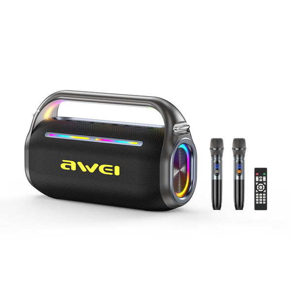 Caixa de som Awei KT18 (áudio de 120W, microfone, karaokê)