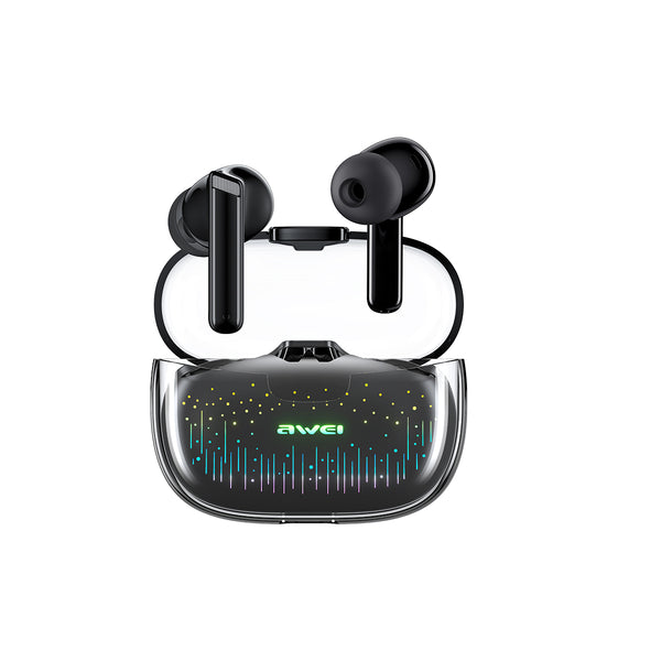 Fones de ouvido AWEI T52pro (conectividade sem fio, iluminação ambiente RGB)