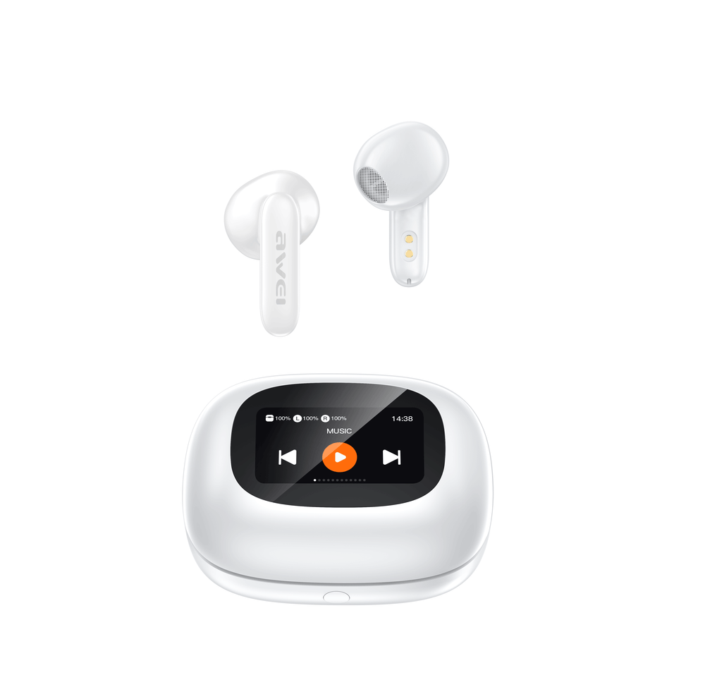 Fone de ouvido AWEI TP97 (tela sensível ao toque, áudio Hi-Fi sem perdas)